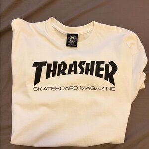 Thrasher White Skateboard Magazine Tee